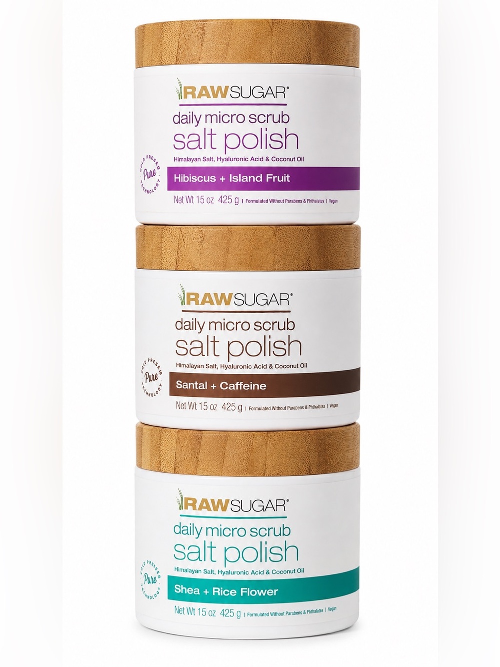 Raw Sugar Daily Micro Scrub Salt Polish